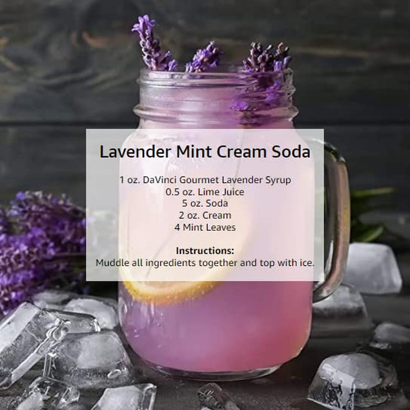 Lavender syrup, DaVinci Gourmet lavender syrup, 25.4 oz lavender syrup, floral flavored syrup, coffee flavoring syrup