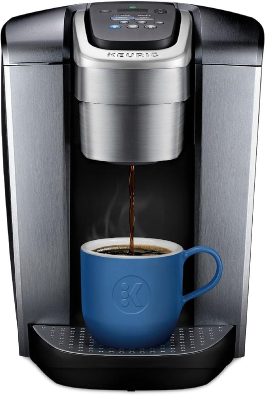 K-Elite Single-Serve Coffee Maker, Brushed Silver, K-Cup Pod Coffee Maker, Keurig Coffee Machine