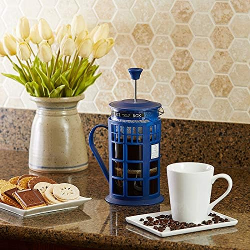 34Oz Tardis French Press, Glass Carafe with Plunger and Filter