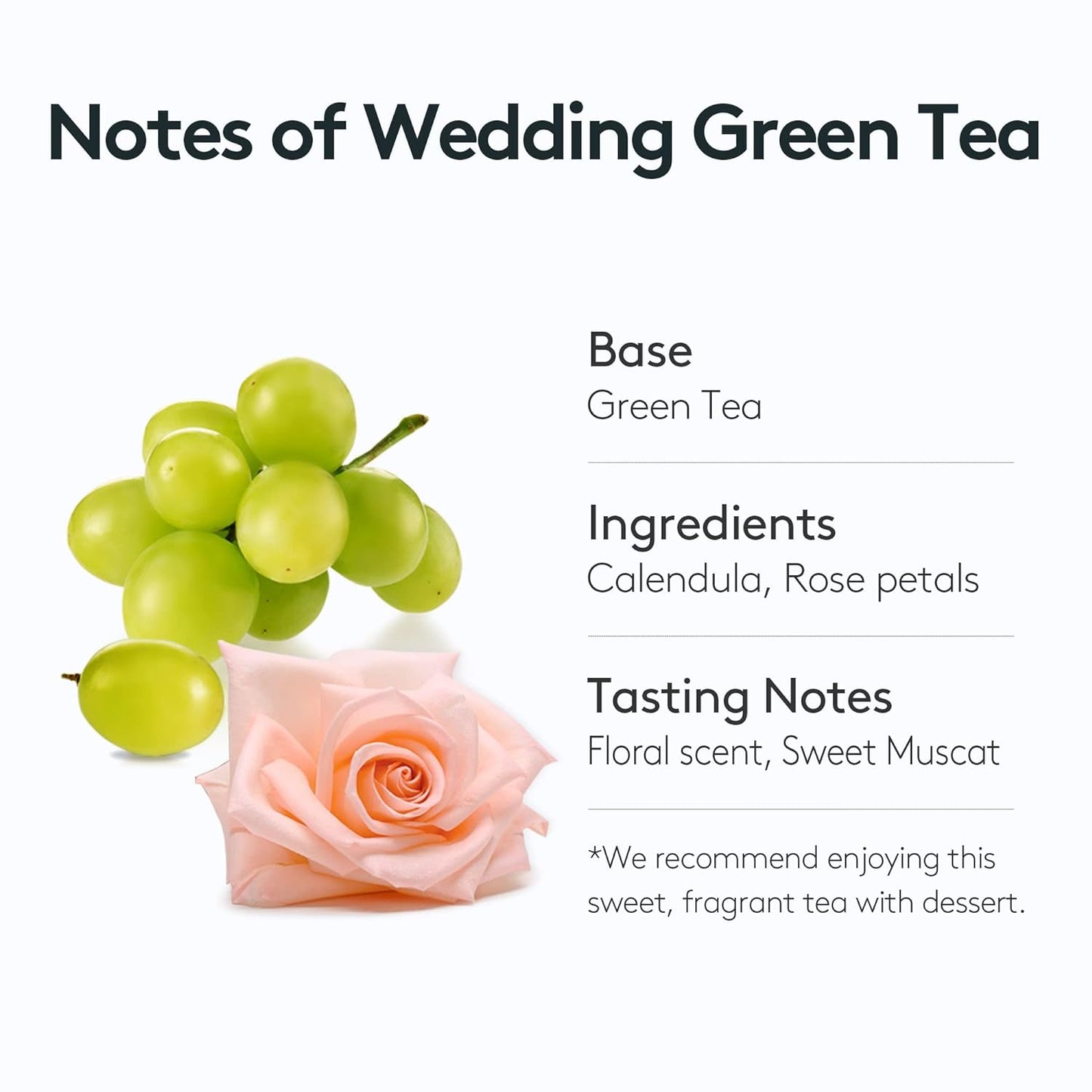 Wedding Green Tea, Floral & Sweet Muscat Scent, Osulloc Tea Bags