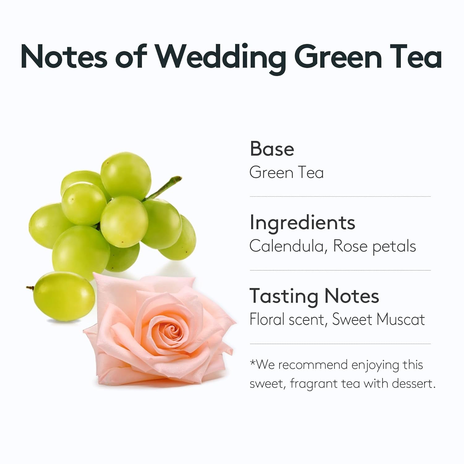 Wedding Green Tea, Floral & Sweet Muscat Scent, Osulloc Tea Bags