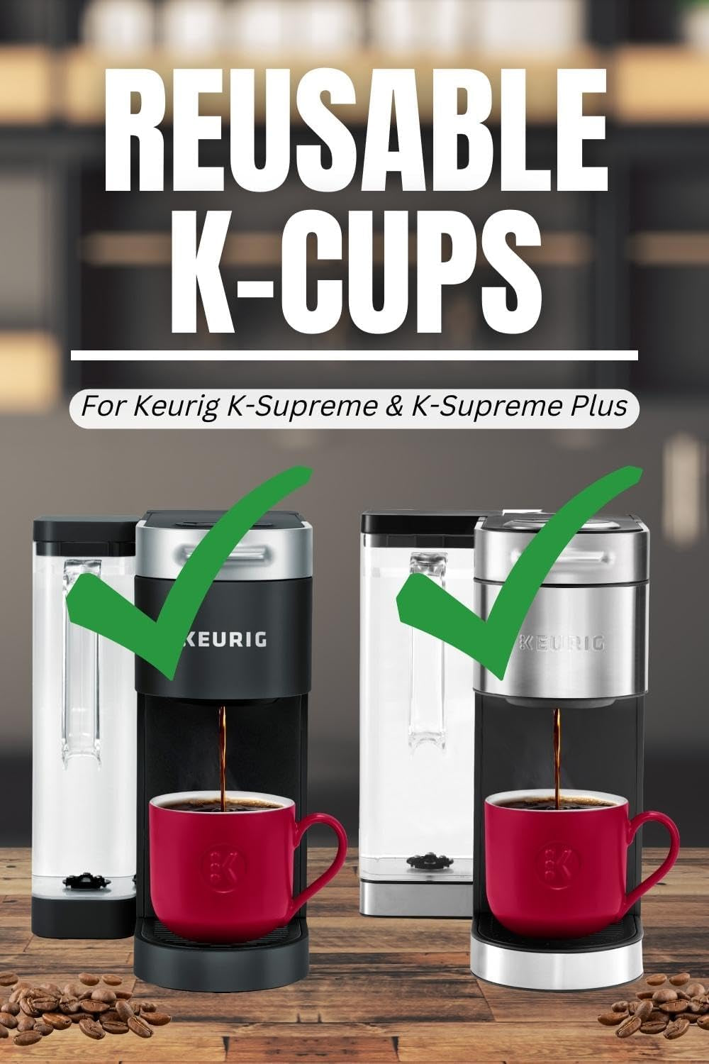 Reusable K Cups for Keurig Supreme, refillable K Cups, Keurig coffee filter pods, multistream reusable K Cups, eco-friendly coffee pods, BPA-free K Cups, dishwasher safe K Cups, Delibru reusable coffee pods, Keurig Supreme accessories, coffee pods for Keurig Supreme Plus