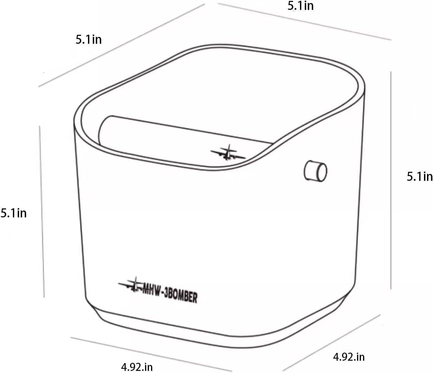 Espresso knock box, coffee knock box, coffee puck container, espresso accessories, anti-slip knock box