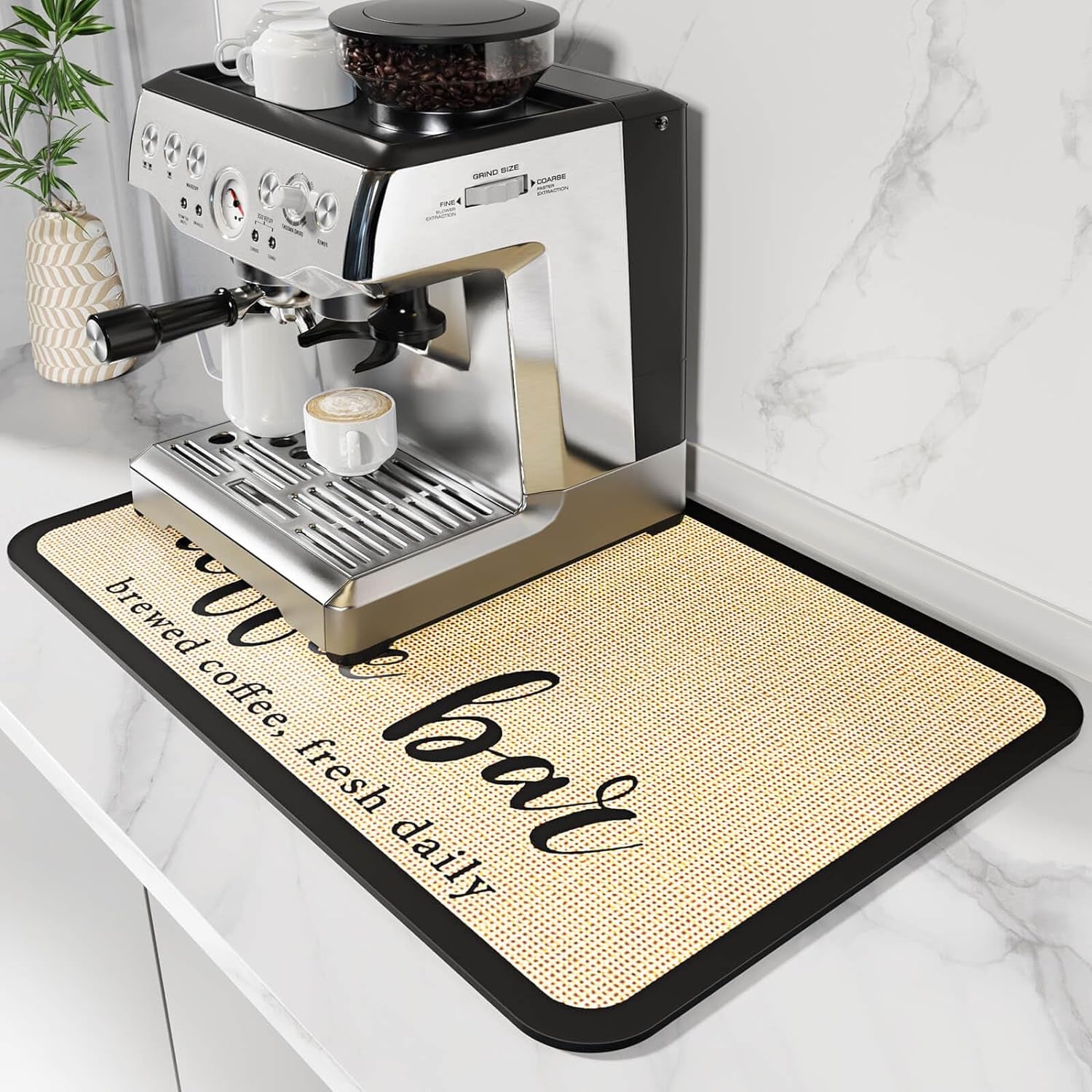 Absorbent coffee mat, waterproof coffee mat, coffee machine mat, non-slip coffee mat, espresso machine mat