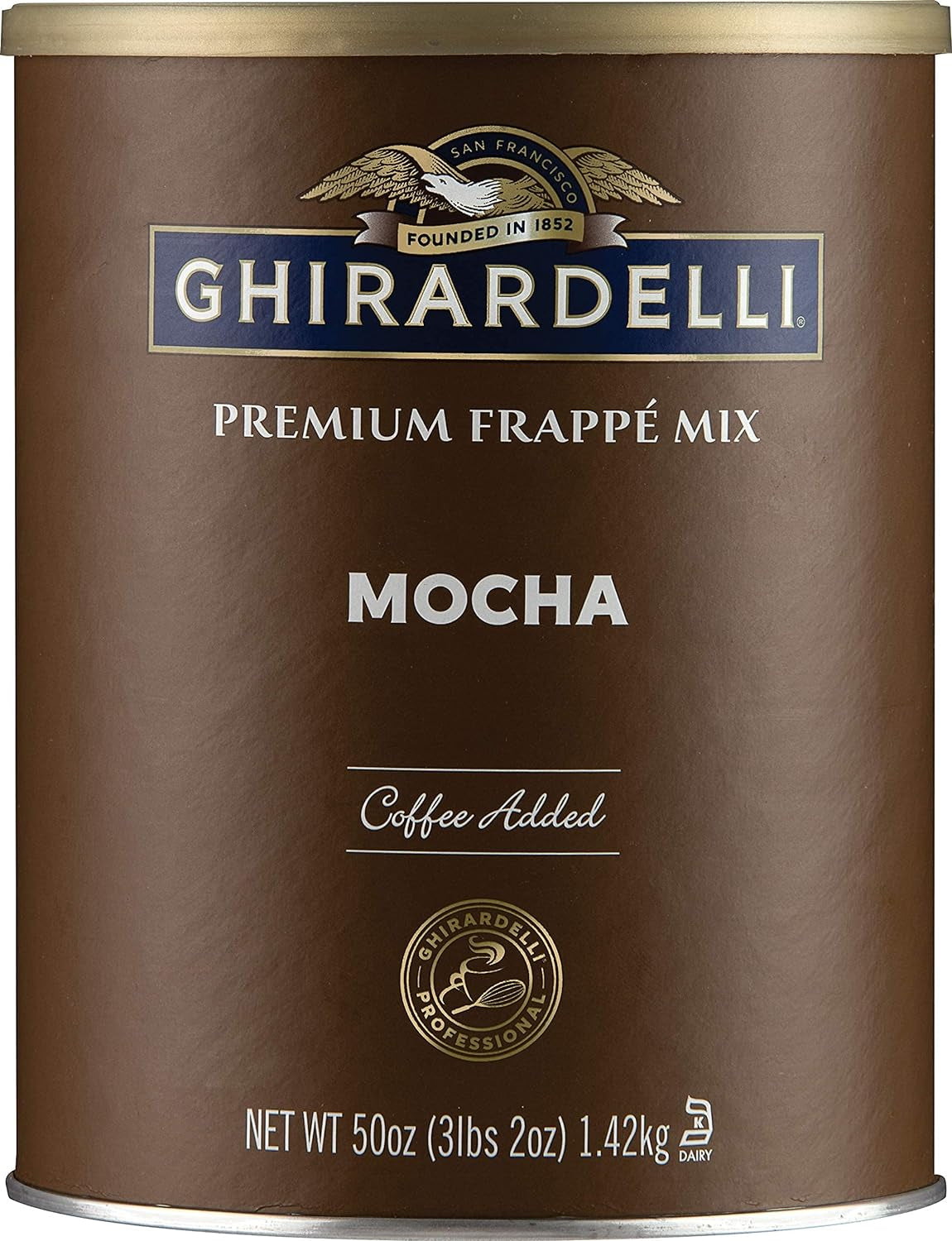 Mocha frappe powder, 3.12 lb mocha powder, instant mocha mix, Colombian coffee blend, frozen coffee mix, mocha powder canister, easy mocha frappe mix, homemade mocha frappe.