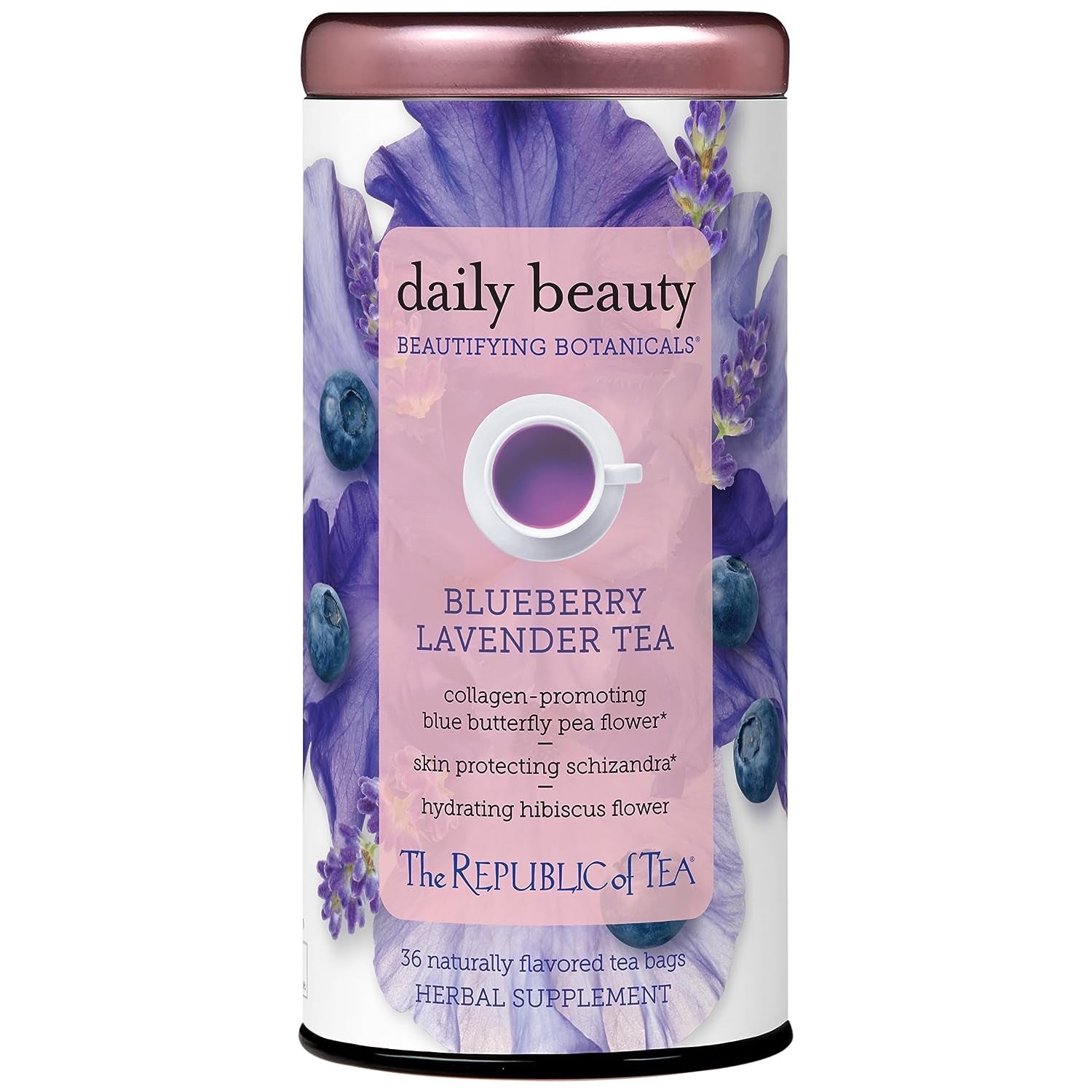 Beautifying Botanicals Daily Beauty Blueberry Lavender Herbal Tea Bags