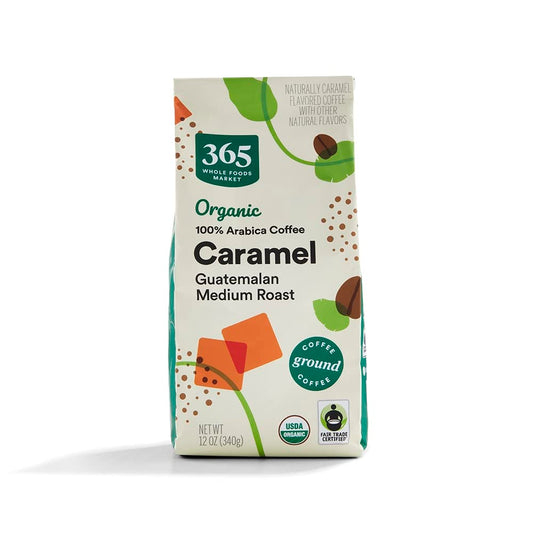 Organic Caramel Ground Coffee, 12 Ounce, 365 by Whole Foods Market