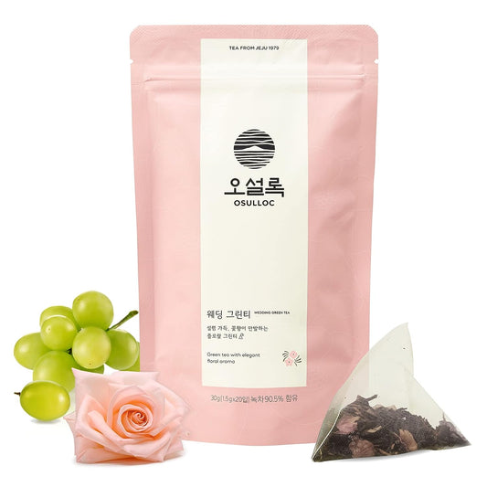 Wedding Green Tea, Floral & Sweet Muscat Scent, Osulloc Tea Bags