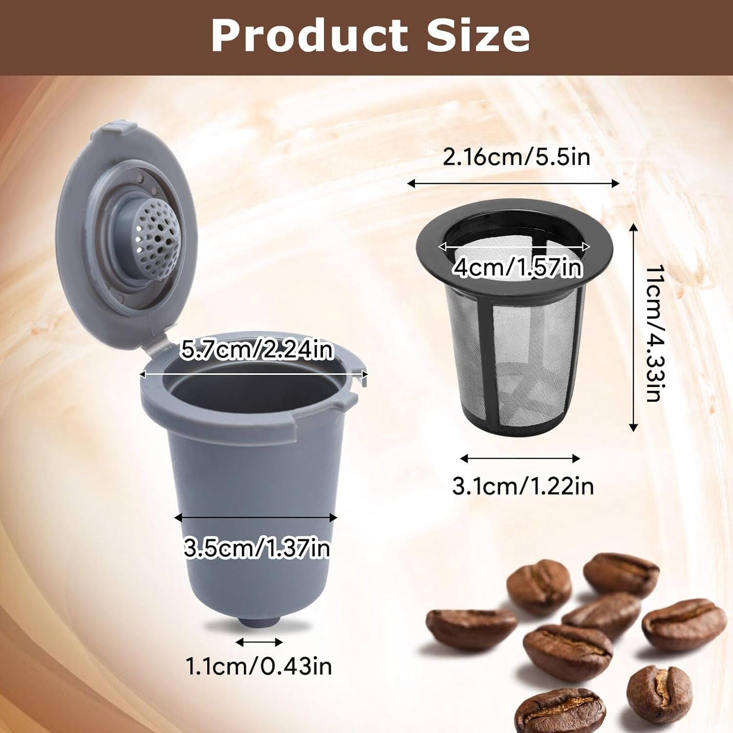 Reusable filter cup for Cuisinart coffee maker, compatible with Cuisinart single serve coffee maker, BPA-free reusable coffee filter, stainless steel mesh coffee filter, dishwasher safe coffee filter, eco-friendly coffee filter, cost-effective coffee filter, premium brewing experience, Cuisinart coffee maker accessory