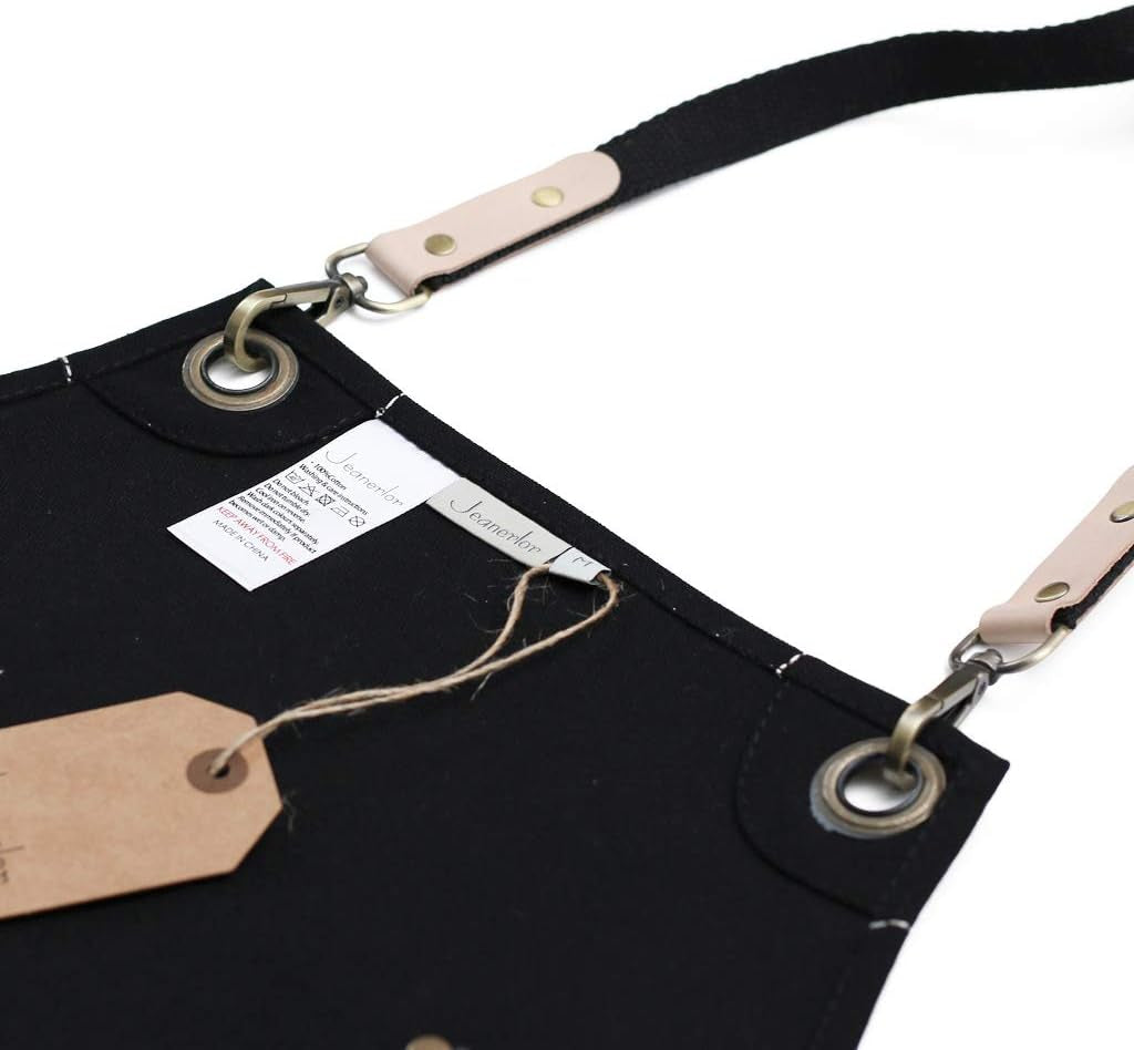 Durable Tool Apron with Cross-Back Straps for Men and Women