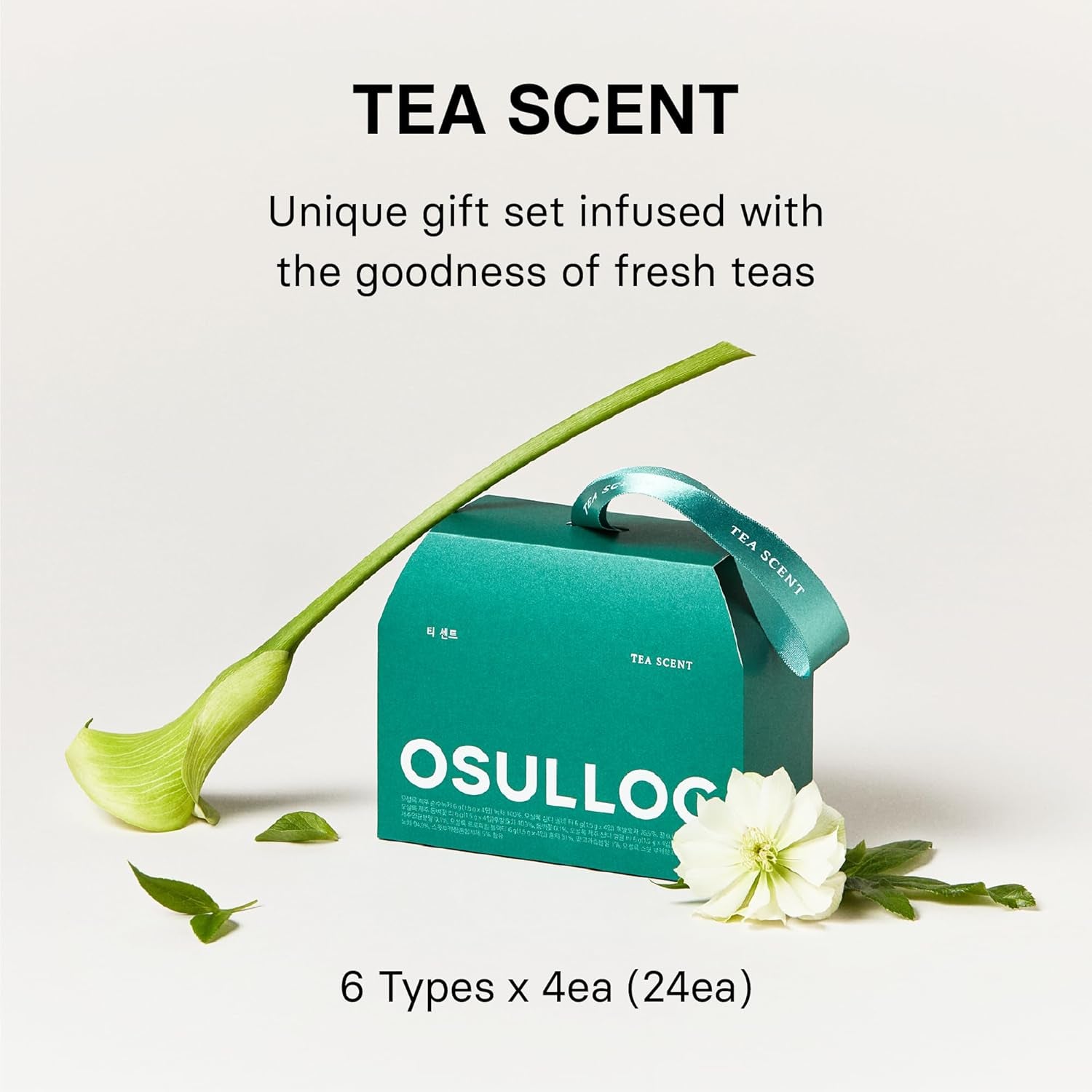 TEA SCENT Gift Set, Premium Organic Tea from Jeju, Korean Tea Sampler