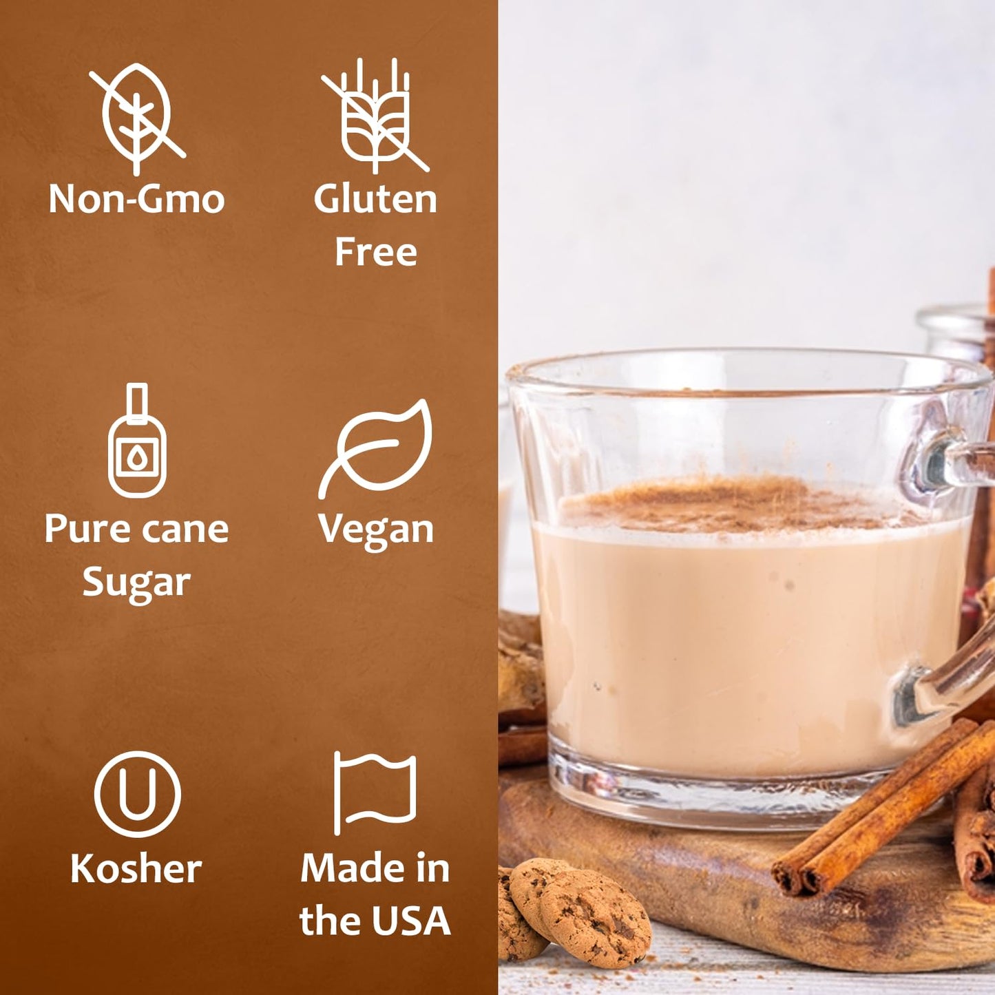 Cinnamon oatmeal cookie syrup, premium coffee syrup, kosher coffee syrups, gluten-free syrup, coffee flavoring syrup