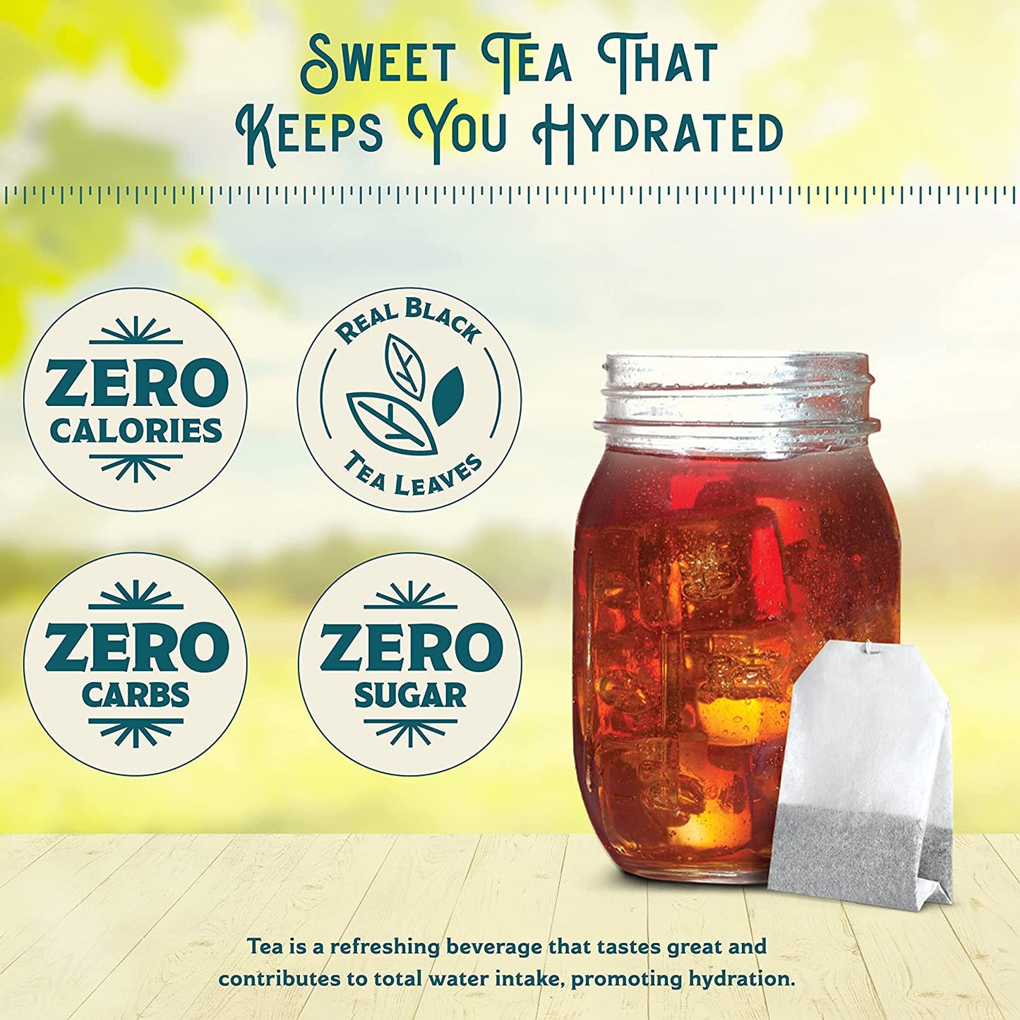 Cold Brew Sweet Tea Variety Pack, Zero Carbs Zero Sugar, 20 Tea Bags, 4 Flavors