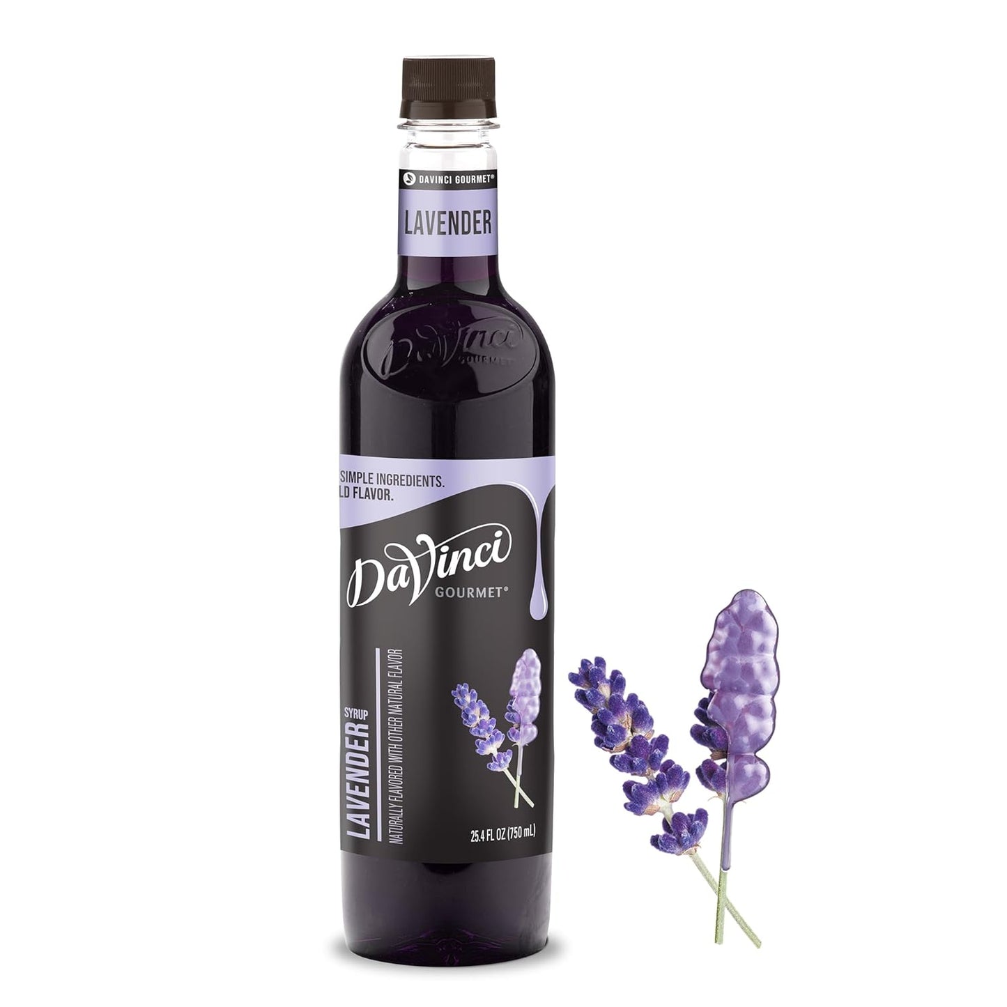 Lavender syrup, DaVinci Gourmet lavender syrup, 25.4 oz lavender syrup, floral flavored syrup, coffee flavoring syrup