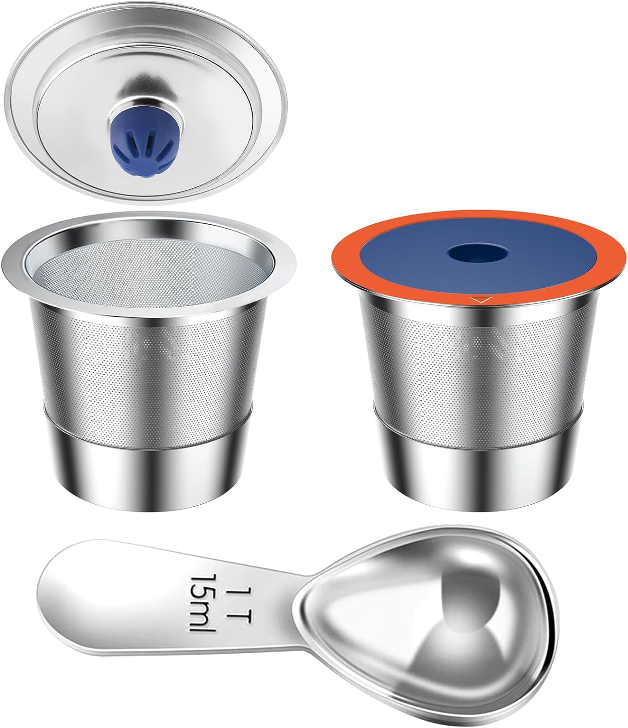 Reusable K Cups, Stainless Steel Coffee Pods, Keurig Compatible Filters, Eco-Friendly Coffee Pods, Durable K Cup Filters