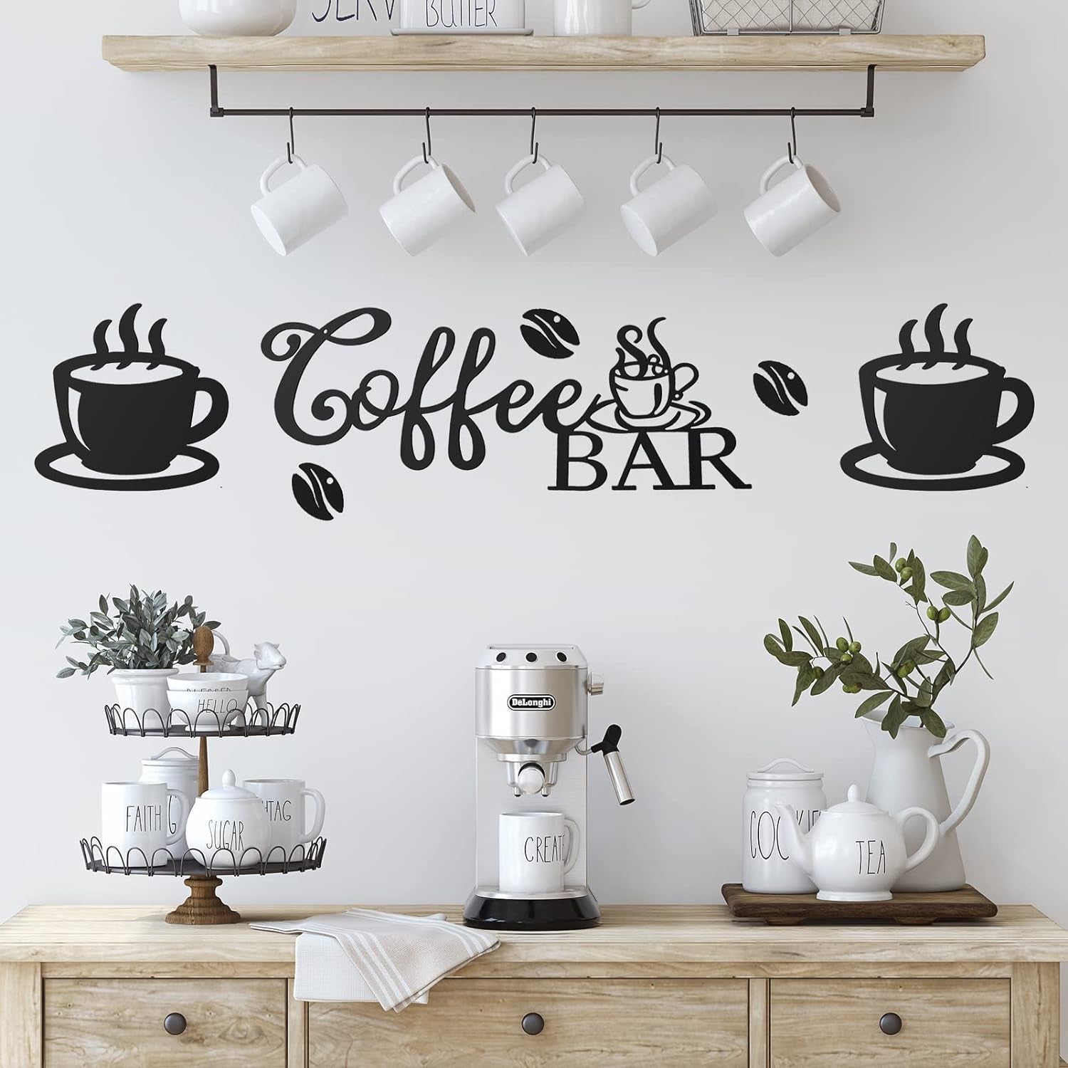 rustic metal coffee bar sign, coffee wall decor, coffee bar decor, coffee station sign, kitchen coffee sign, coffee shop decor, home coffee bar sign, office coffee decor, metal coffee wall art, elegant coffee bar sign