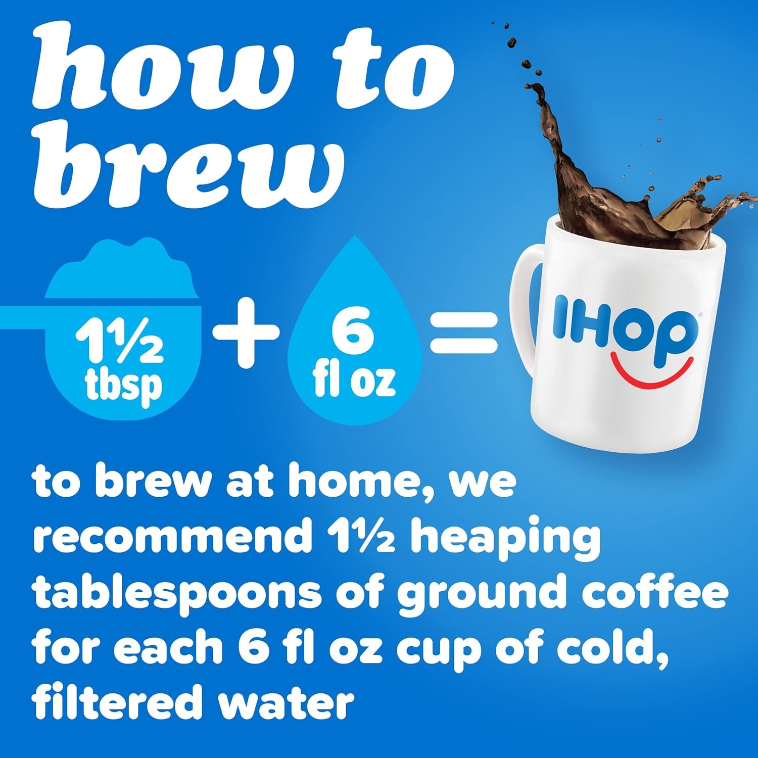 IHOP Chocolate Chocolate Chip flavored ground coffee, 11 oz bag, premium Arabica beans, home brewing, indulgent coffee, kosher certified.