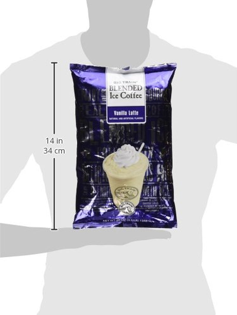  Blended Ice Coffee Iced Coffee Mix Vanilla Latte 3.5 Lb Bulk Bag - Single Bag