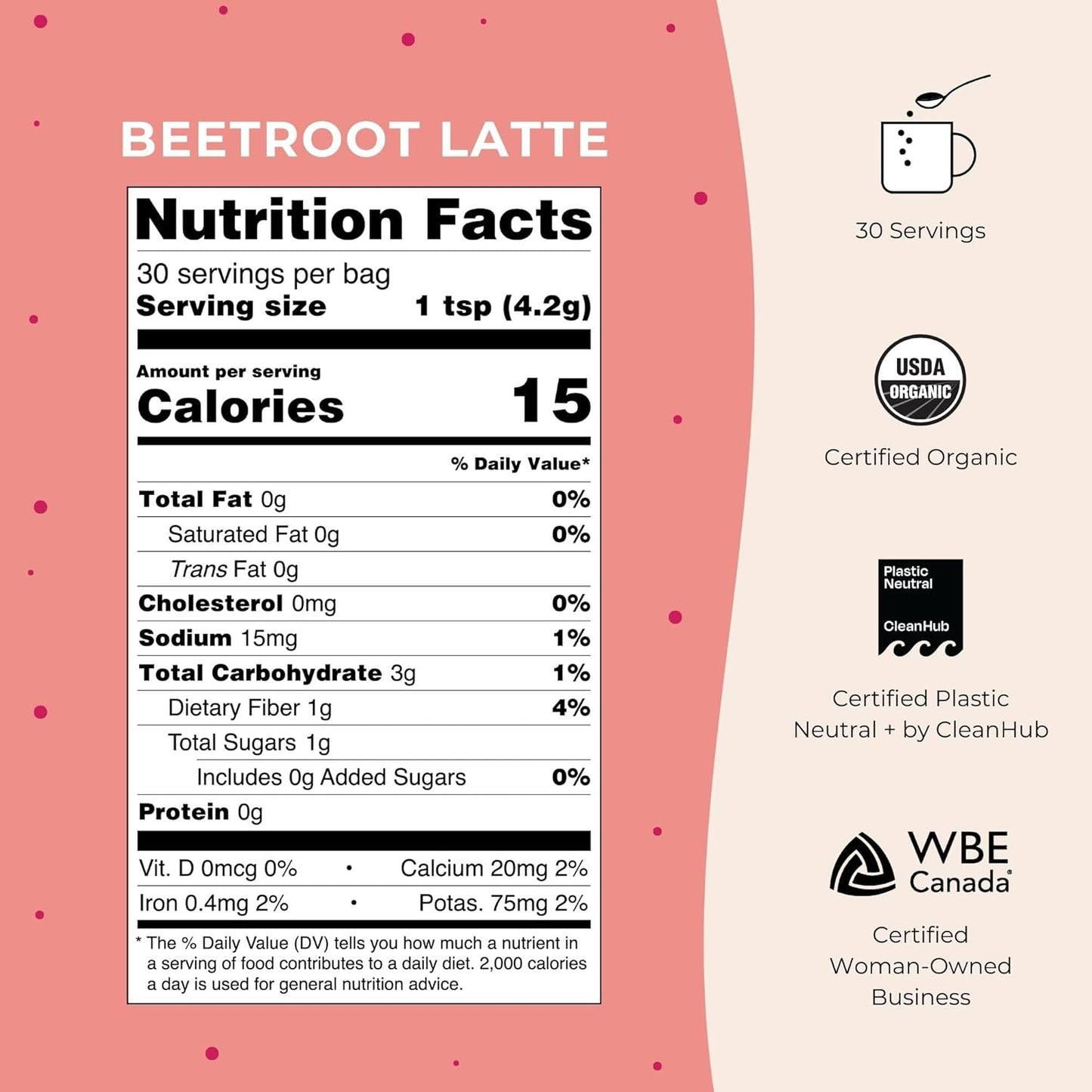 Beetroot Latte, Energizing Beet Powder, Antioxidant Beet Drink, Caffeine Free Latte, Vegan Beetroot Latte, Keto Friendly Latte, Gluten Free Beet Drink, Beetroot Spice Latte