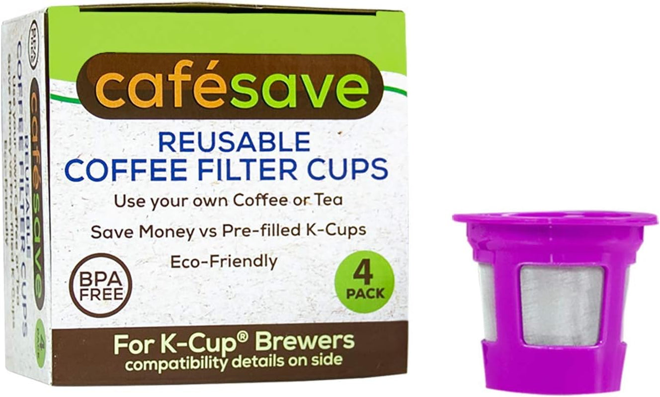 Reusable K Cup Coffee Filters, Refillable Pod Capsule, Keurig Coffee Maker, Eco-Friendly Coffee Pods, BPA-Free Coffee Filters, Ez-Scoop with Funnel