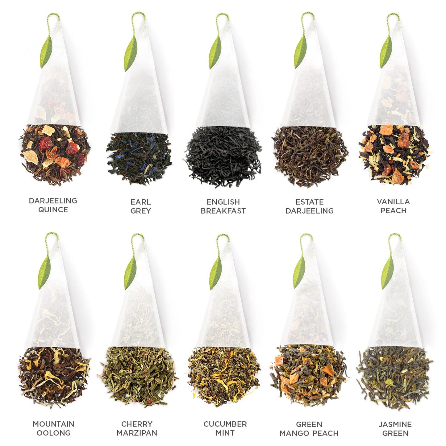 Tea Chest, Handcrafted Pyramid Tea Infusers, Tea Forte Tasting Assortment, Premium Gourmet Tea, Tea Gift Set, Assorted Tea Blends, Elegant Tea Presentation