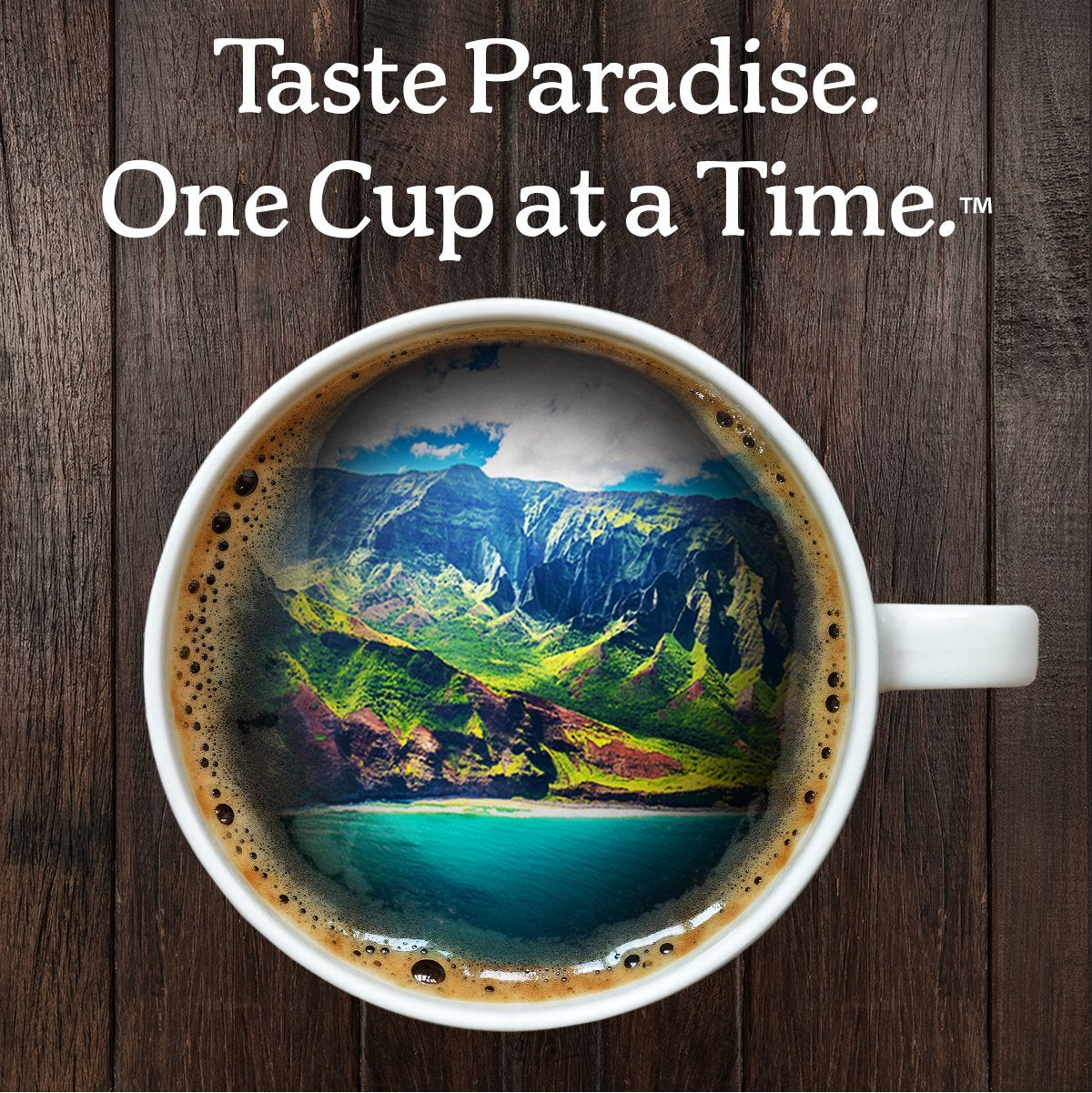 Island Sunrise coffee pods, Hawaiian coffee, Mild roast Keurig K-Cup, Arabica coffee pods, Kauai Coffee Company, 48 count single-serve coffee, Smooth breakfast roast, Eco-friendly coffee pods, Keurig 2.0 compatible, Hawaiian blend single-serve cups.