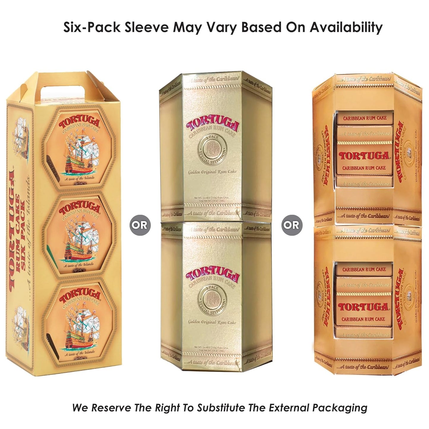  Gourmet rum cake variety pack, premium rum cakes, Tortuga rum cakes, flavored mini cakes, giftable gourmet cakes