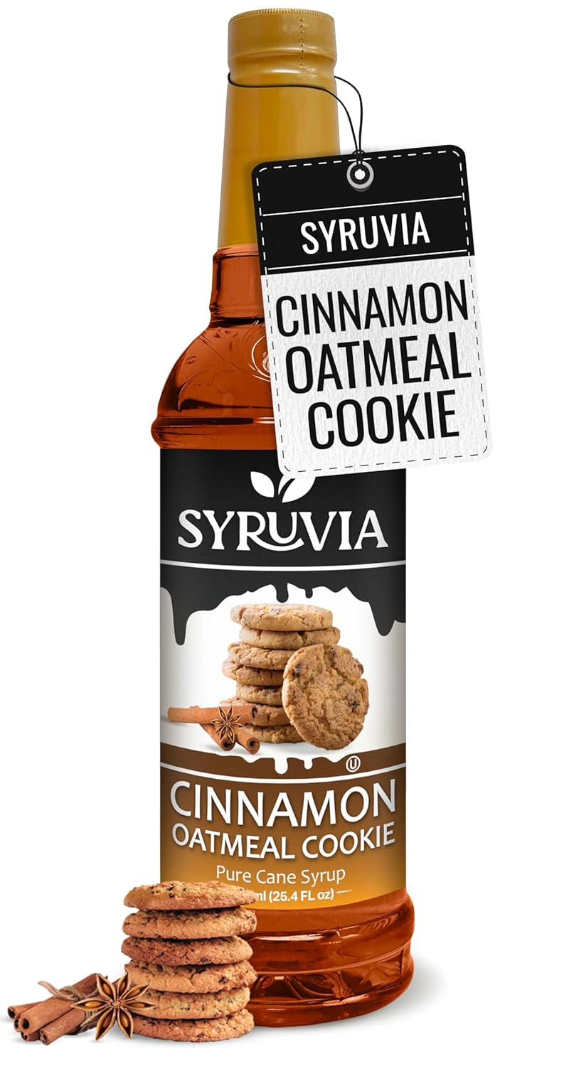 Cinnamon oatmeal cookie syrup, premium coffee syrup, kosher coffee syrups, gluten-free syrup, coffee flavoring syrup