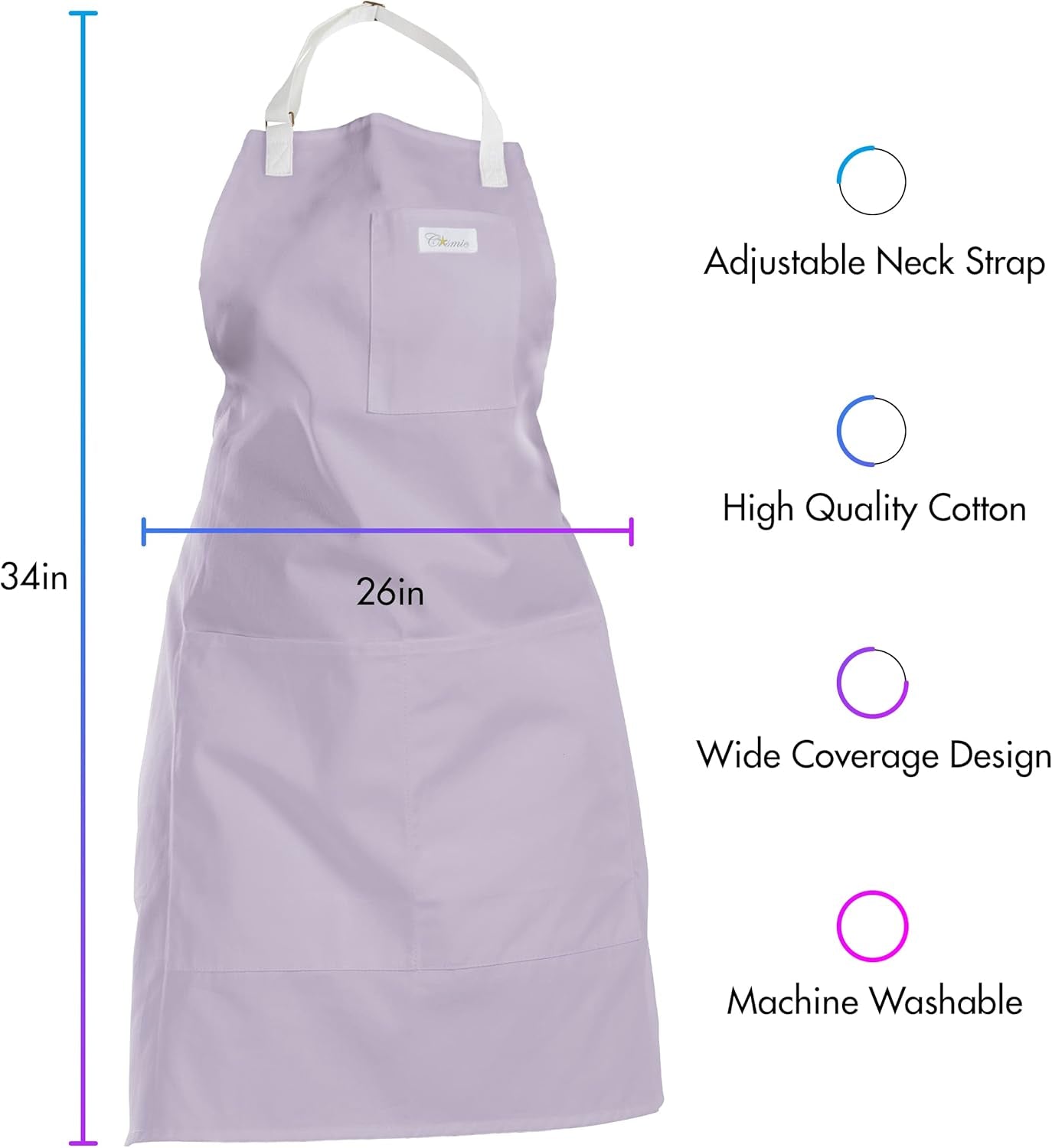 Professional Chef Apron, Kitchen Apron with Pockets, Cooking Apron, Grilling Apron, Baking Apron