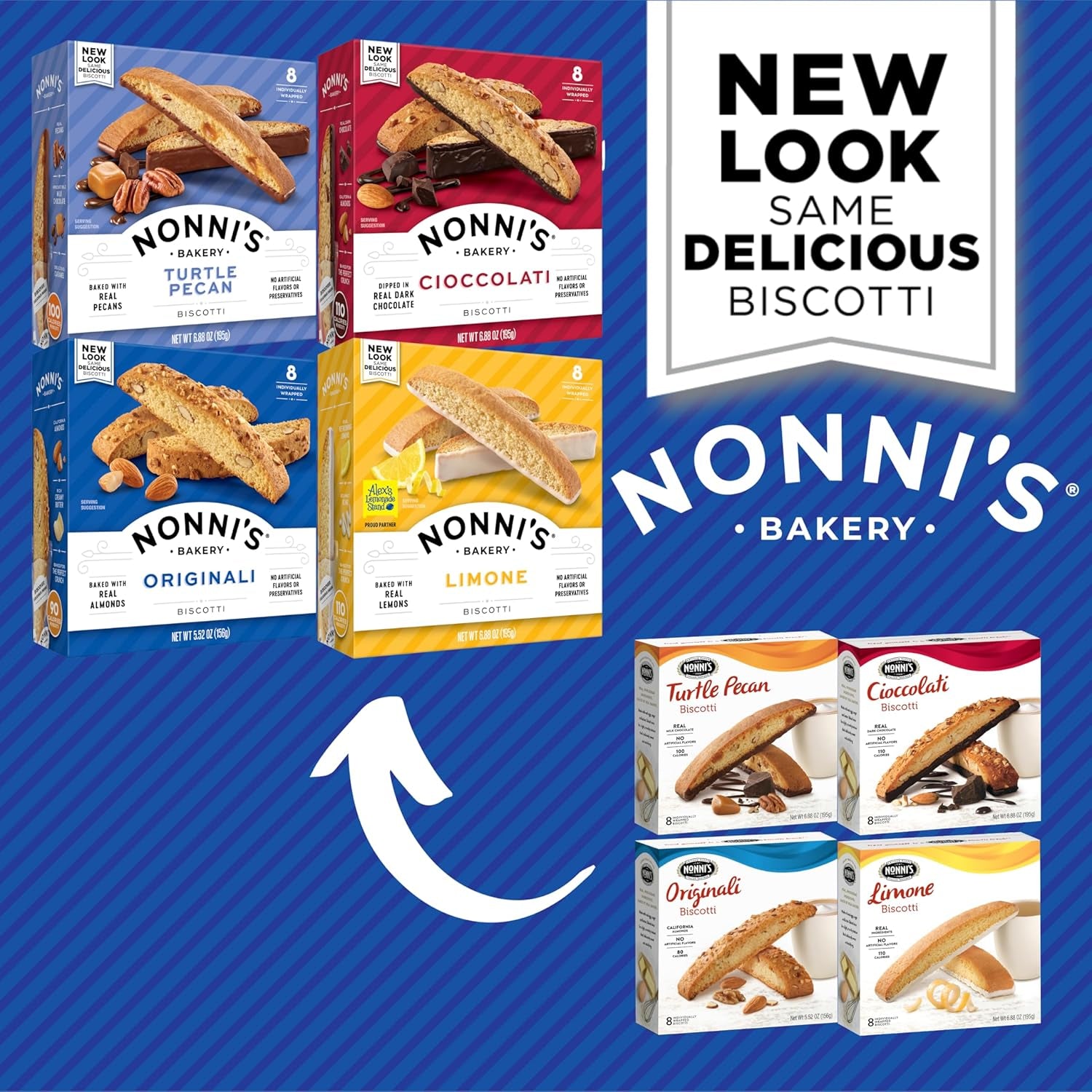 Nonni’s biscotti variety pack, Italian biscotti cookies, coffee time snack, holiday treat, individually wrapped biscotti