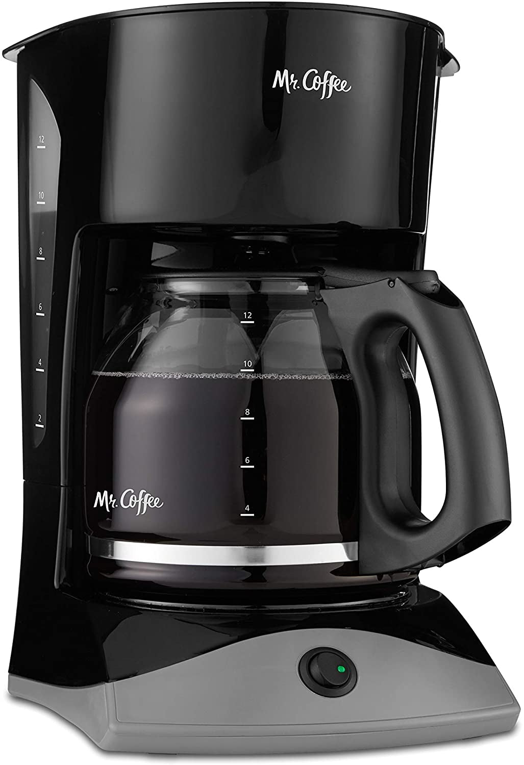  Black Coffee Maker, 12 Cups Coffee Machine, Auto Pause Coffee Maker, Mr. Coffee Black Coffee Maker, Glass Carafe Coffee Maker