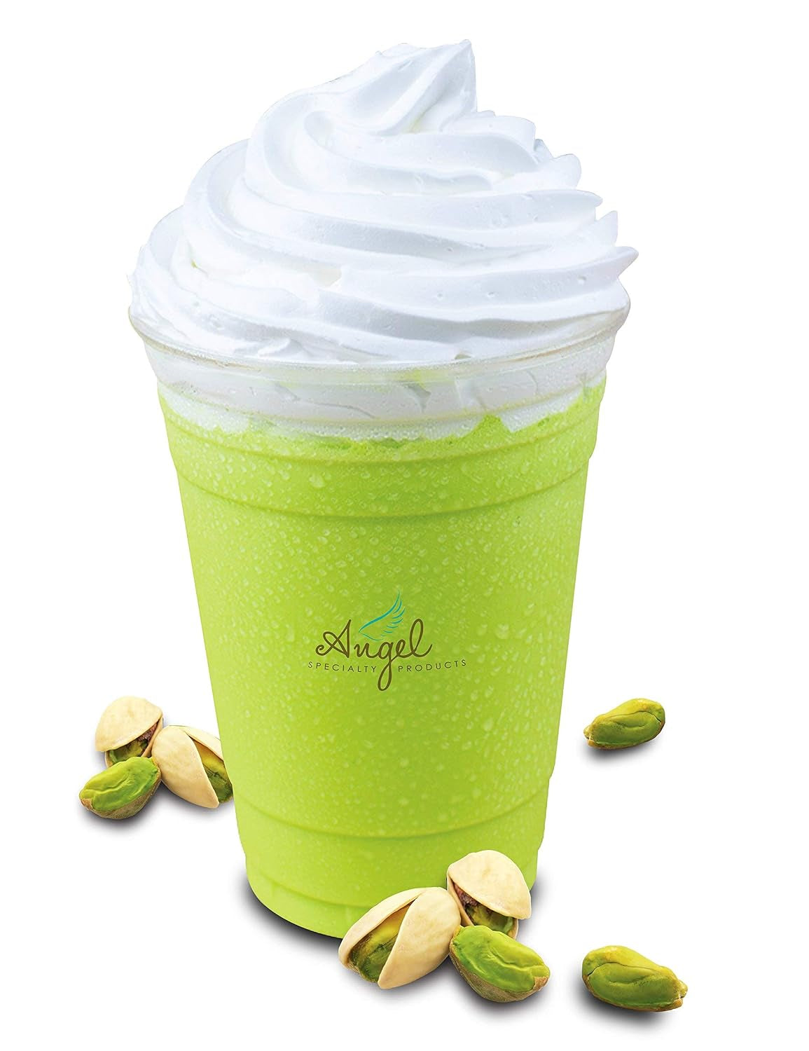 Pistachio Blended Crème Mix, 3 LB, Angel Specialty Products, Instant Powder Mix, 34 Servings