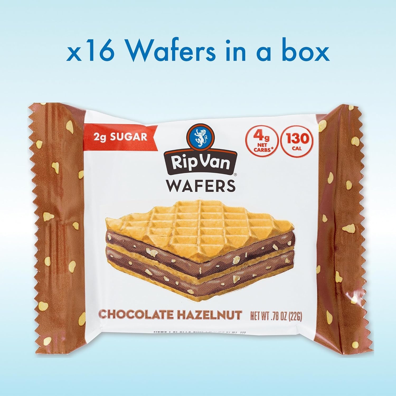 Keto Wafer Cookies, Low Carb Snacks, Healthy Chocolate Hazelnut Cookies, Vegan Low Calorie Snacks, Non-GMO Wafer Cookies, Individually Wrapped Healthy Snacks