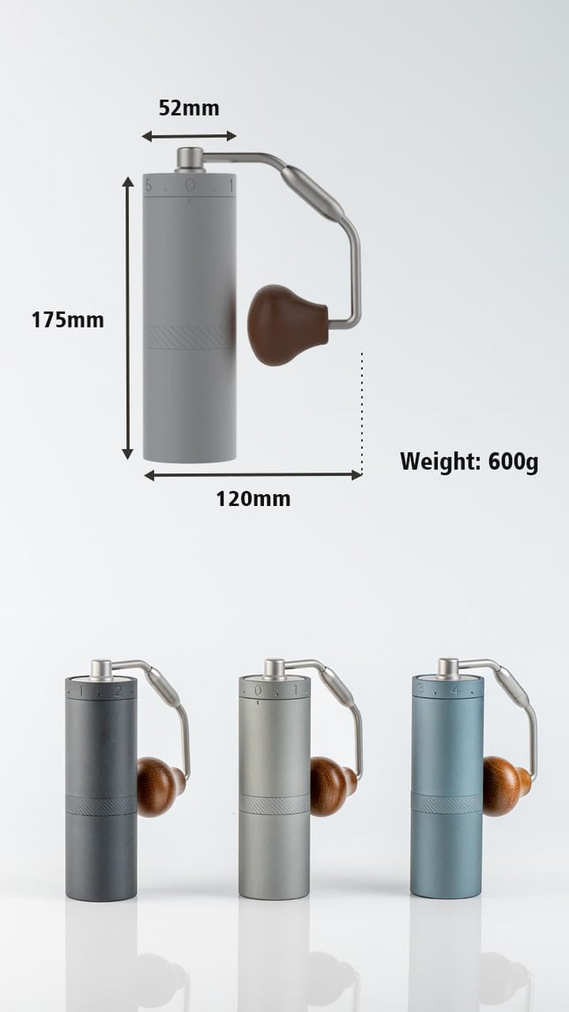 X-Ultra Manual Coffee Grinder, stainless steel burr coffee grinder, portable manual coffee grinder, innovative coffee grinder, adjustable grind settings coffee grinder, easy to clean manual coffee grinder, heptagonal burr coffee grinder, high-quality coffee grinder, compact coffee grinder, manual coffee grinder for pour-over