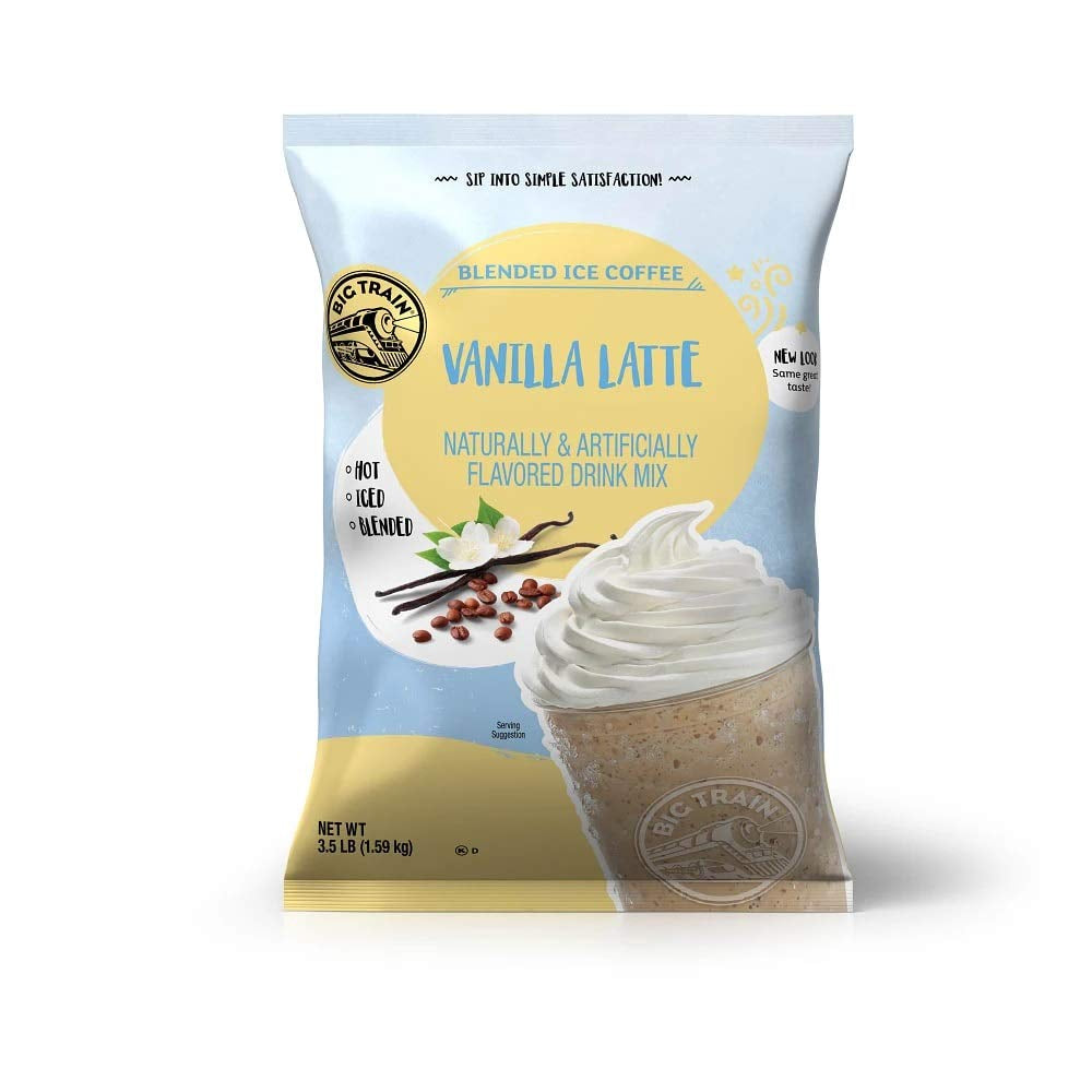  Blended Ice Coffee Iced Coffee Mix Vanilla Latte 3.5 Lb Bulk Bag - Single Bag