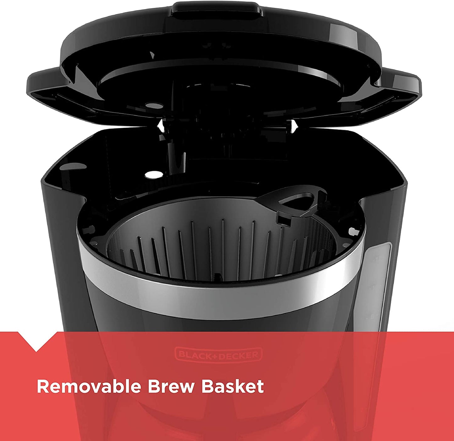 12-Cup Programmable Coffee Maker, CM1160B, Black, Washable Basket Filter, Sneak-A-Cup, Auto Brew, Keep Hot Plate, Easy-View Water Window, Digital Controls