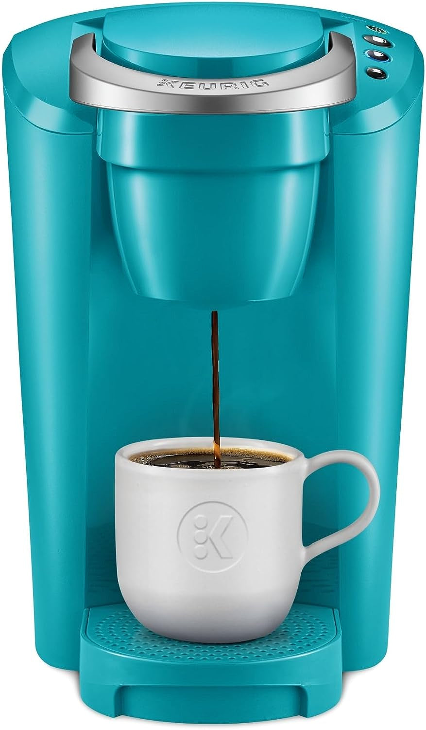  K-Compact Coffee Maker, Single Serve K-Cup Pod Brewer, Turquoise, Compact Coffee Maker, Keurig K-Compact, Single Serve Coffee Brewer