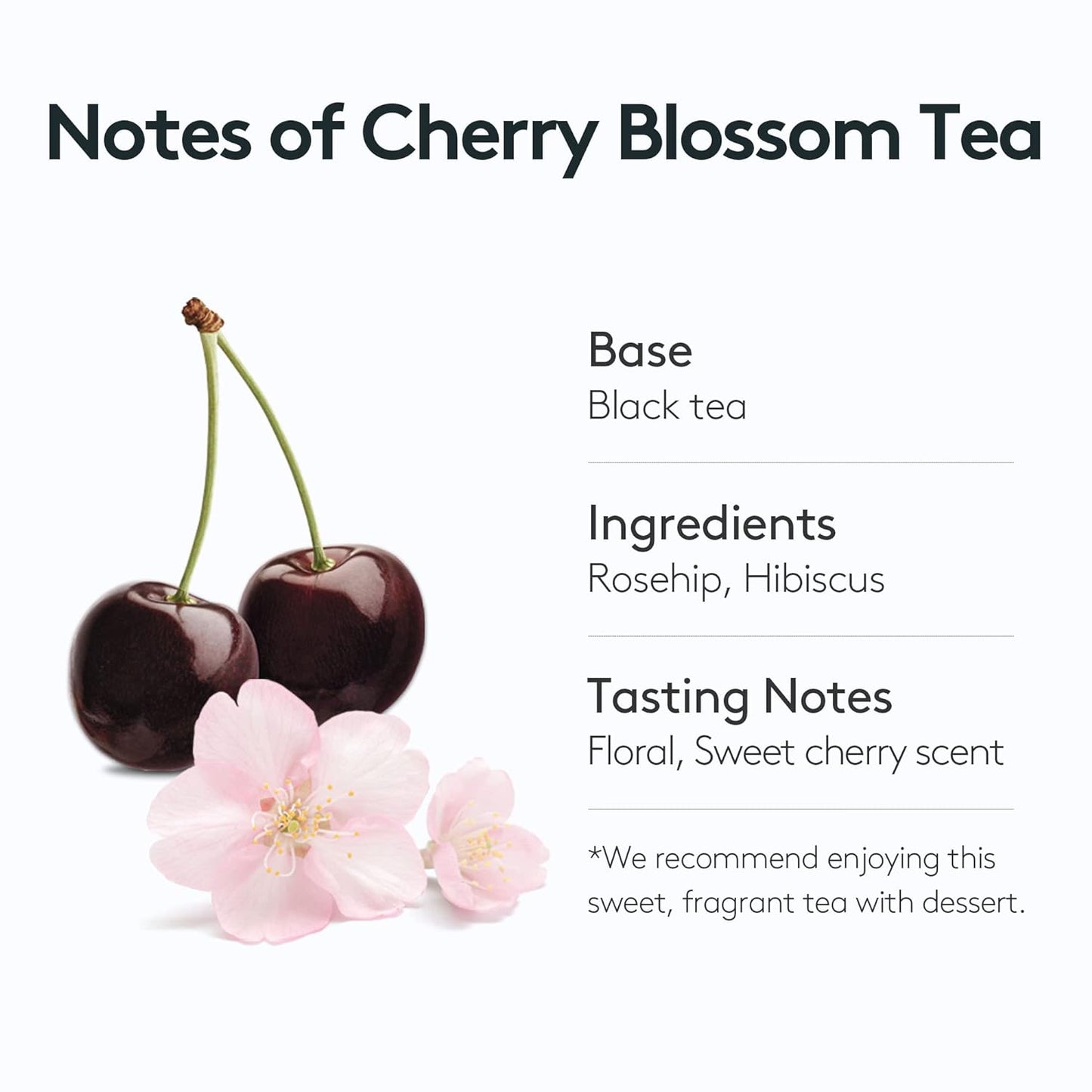 Cherry Blossom Tea, Floral Cherry Scent, Osulloc Tea Bags