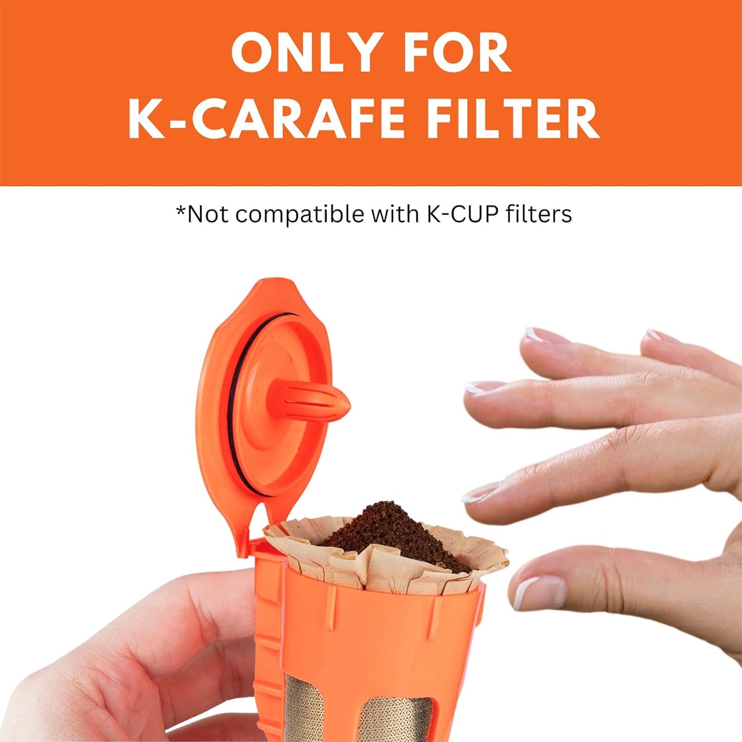 Disposable coffee filters for K-Carafe, unbleached coffee filters, single-use coffee filters, eco-friendly coffee filters, compatible with Keurig 2.0, biodegradable coffee filters, compostable coffee filters, German-imported coffee filters, hassle-free coffee cleanup, customizable coffee brewing