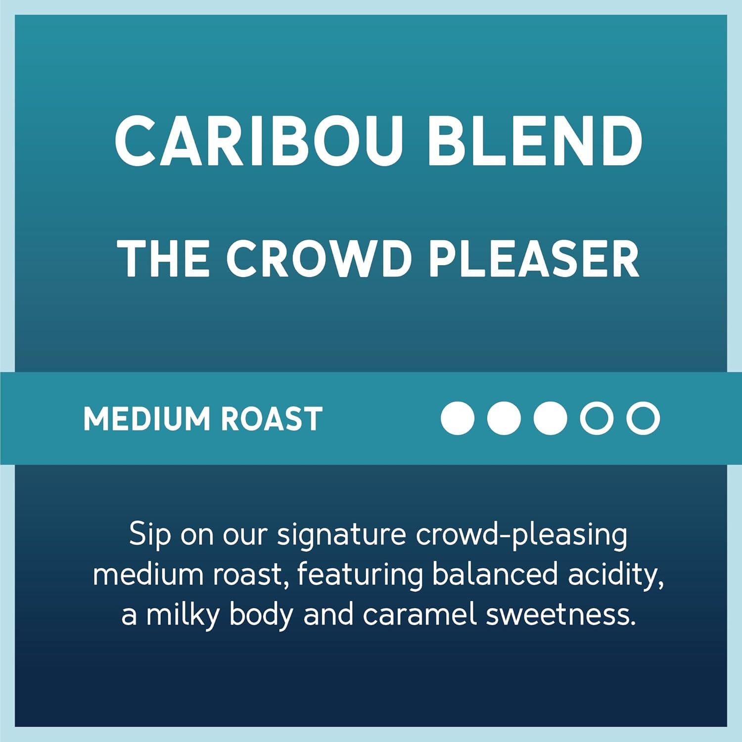 Medium Roast Ground Coffee - Caribou Blend, 20 Ounce Bag, Sweet and Spicy Notes, 100% Arabica, Rainforest Alliance Certified.