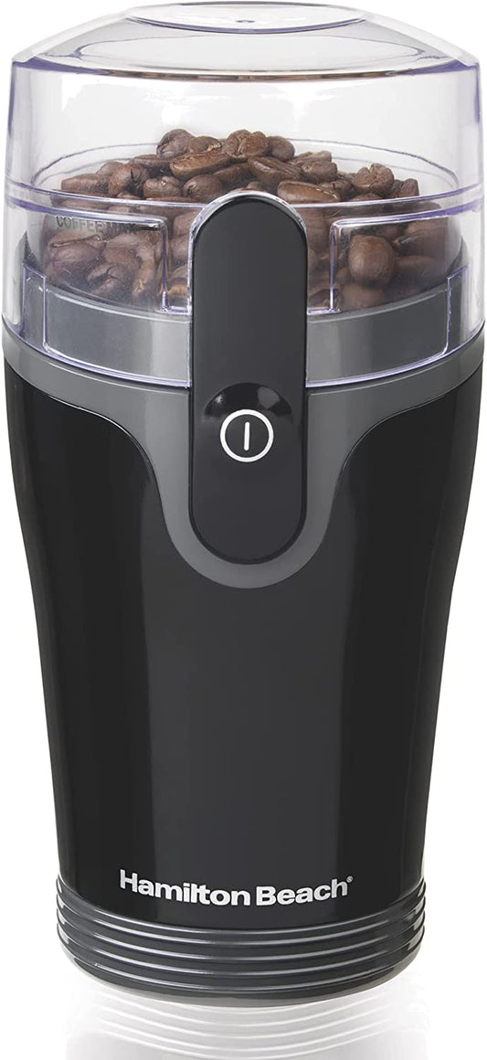 Fresh Grind Electric Coffee Grinder, Stainless Steel Blades, Removable Chamber, 12 Cups CapacityFresh Grind Electric Coffee Grinder, Stainless Steel Blades, Removable Chamber, 12 Cups Capacity, Black