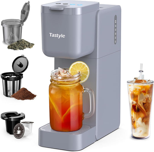 3-in-1 Coffee Maker, Single Serve Coffee Machine, K-Cup Brewer, Hot and Iced Coffee Maker, Compact Coffee Maker