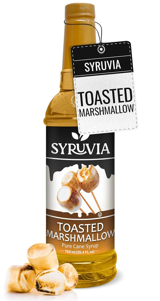 Toasted marshmallow coffee syrup, coffee flavoring syrup, 25.4 oz syrup, premium coffee syrup, marshmallow flavor syrup