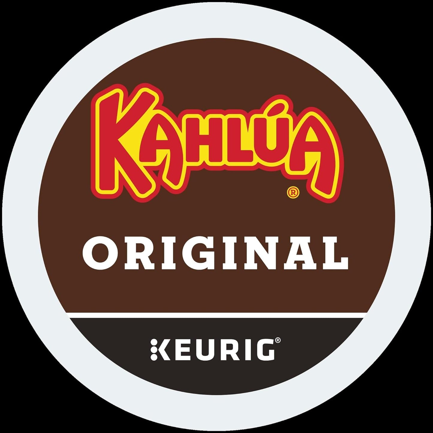 Kahlua Original Coffee Pods, light roast, rum vanilla caramel flavor, 24 count, Keurig K-Cup compatible.