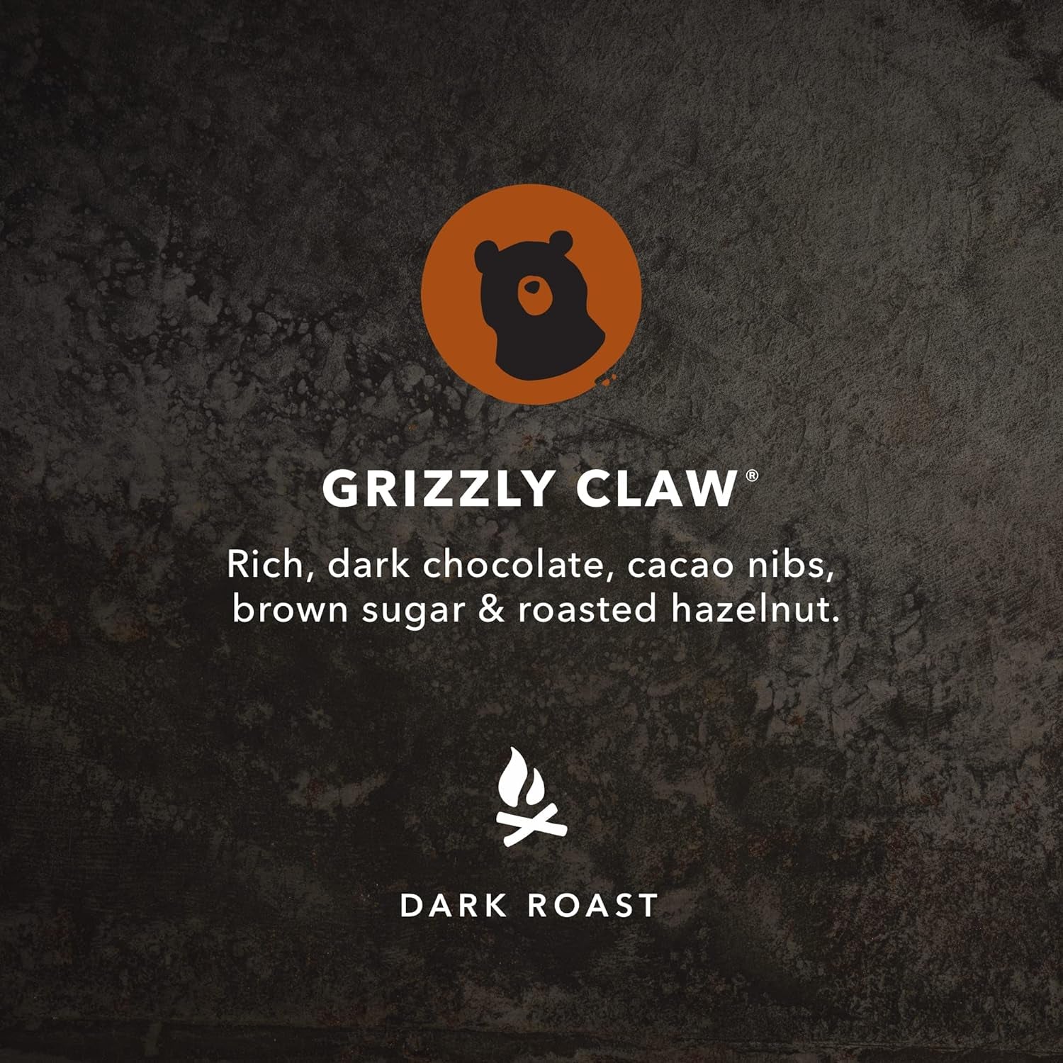 Grizzly Claw Dark Roast Ground Coffee, 10 Oz - Certified Organic, Fairtrade, Kosher, with rich dark chocolate and roasted hazelnut flavors