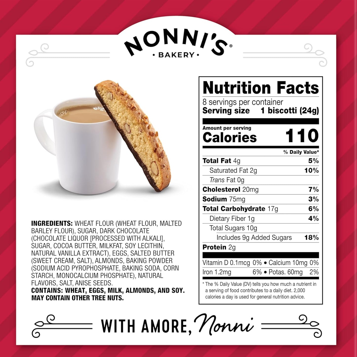 Nonni’s biscotti variety pack, Italian biscotti cookies, coffee time snack, holiday treat, individually wrapped biscotti