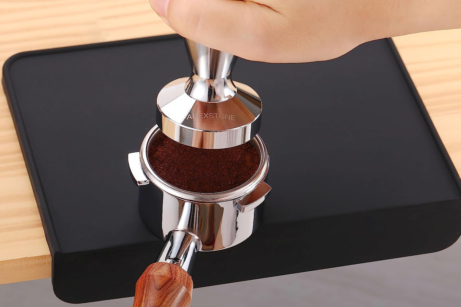 51mm coffee tamper, chrome plated espresso tamper, solid iron coffee tamper, non-rust espresso tamper