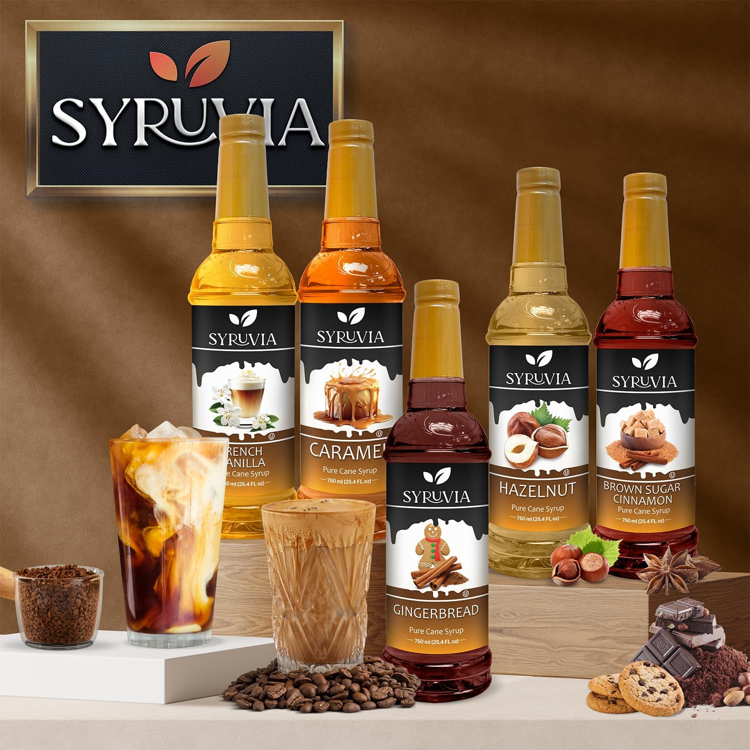  English Toffee Coffee Syrup, 25.4 oz premium coffee syrup, Kosher coffee syrup, gluten-free coffee syrup, no coloring coffee syrup, toffee flavoring syrup