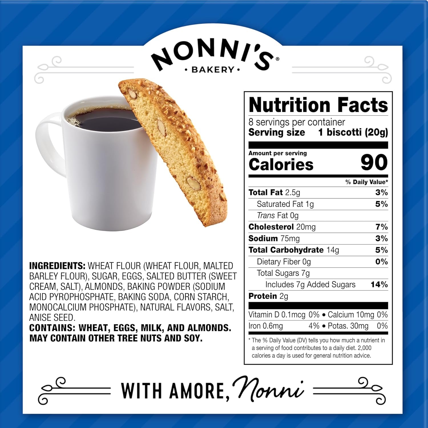 Nonni’s biscotti variety pack, Italian biscotti cookies, coffee time snack, holiday treat, individually wrapped biscotti